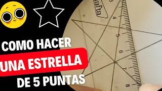 COMO HACER una ESTRELLA de 5 puntas ⭐️ HOW to MAKE a 5 POINT STAR ⭐️ [upl. by Aivatnuahs]