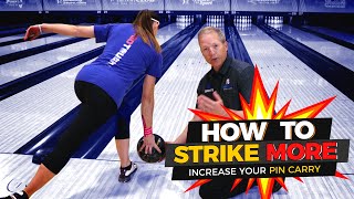 How To Throw More Strikes in Bowling One Easy Tip For Higher Scores [upl. by Yornek]