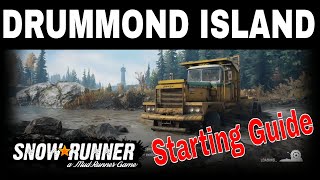 Snowrunner gameplay ps4 starting guide in drummond island [upl. by Arodaeht]