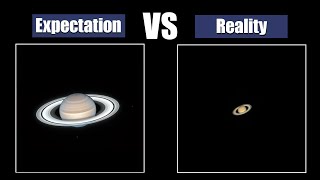 Planets through a telescope Expectation and Reality [upl. by Janek]