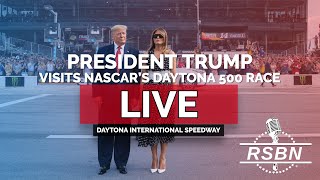 LIVE REPLAY President Trump Visits NASCAR’s Daytona 500 Race  21625 [upl. by Mccready]