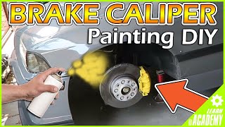 HOW TO PAINT BRAKE CALIPERS THE EASIEST WAY [upl. by Acinorej300]