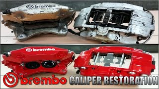 25 Year Old Brembo Brake Caliper Restoration  Rebuild [upl. by Ivey]