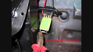 Repair fan for renault  changing thermal fuse REOSTAT Popravilo ventilatorja [upl. by Fae953]