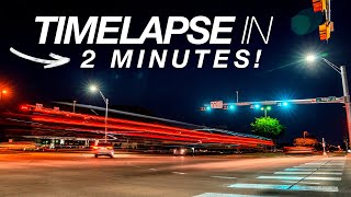 EASY TIMELAPSE TUTORIAL in 2 MINUTES [upl. by Ahsaten]