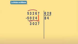 La division euclidienne division posée  CM2 [upl. by Prunella]
