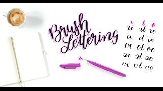 BrushLettering lernen Buchstaben verbinden Tutorial auf deutsch [upl. by Camille797]