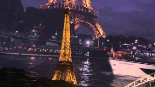 Seine river cruise at night Paris France [upl. by Frodina]