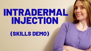 INTRADERMAL INJECTION ID  SKILLS DEMO [upl. by Luapsemaj526]