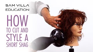 How To Cut and Style a Short Shag [upl. by Atterbury]