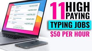 11 Online Typing Jobs at Home Earn Money Typing Online [upl. by Hpejsoj]