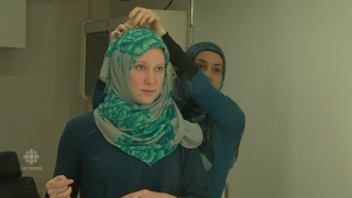 How to Lessons in hijab wrapping for nonMuslims [upl. by Dianuj]