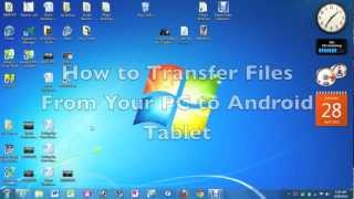 How to Transfer Files From PC to Android Tablet​​​  H2TechVideos​​​ [upl. by Hutner]