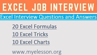 Excel Interview Questions amp Answers ☑️ [upl. by Lauraine30]