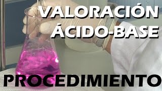 VALORACIÓN ÁCIDOBASE EXPERIMENTAL [upl. by Nywg]