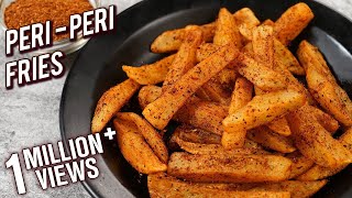 Peri Peri French Fries Recipe  Homemade Peri Peri Masala For Fries  Potato Snack Recipe  Varun [upl. by Ellocin]