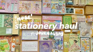 huge stationery haul 🍄 ft journalsay 🔆 [upl. by Ahcrop]