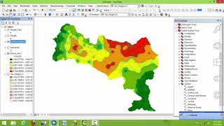 interpolation Analysis Using ArcGIS [upl. by Noryahs]