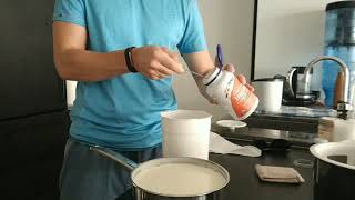 Making lactobacillus reuteri yoghurt recipe [upl. by Lledroc]