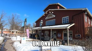 4K 🇨🇦 Unionville Main Street Walking Tour in Markham  Toronto Ontario Canada [upl. by Isolt]