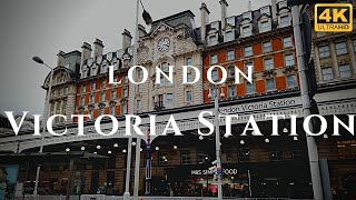 London Victoria Station Walk Through England 4K [upl. by Woodhead]