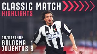 Bologna 13 Juventus  Inzaghi Double amp Stunning Del Piero Free Kick  Classic Match Highlights [upl. by Oribella]