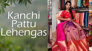 Kanchi Pattu Lehengas  Designer Lehengas  Moksha Couture [upl. by Gnex]