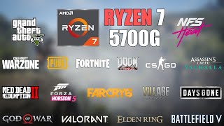 Ryzen 7 5700G Vega 8  25 Games Tested in 2022 [upl. by Troxell23]