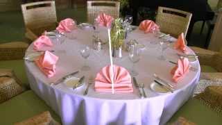 Setting Banquet Tables Training Video [upl. by Merlina769]