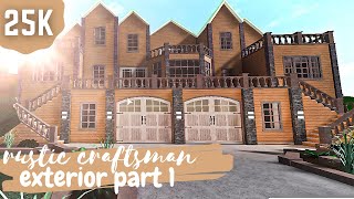 Bloxburg rustic craftsman mansion exterior 25k [upl. by Lysander]