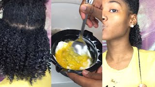 DIY Natural Hair Protein Treatment  Strength Moisture Growth [upl. by Sheng27]