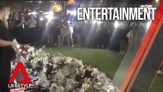 Singapore fans mourn SHINees Jonghyun at Hong Lim Park memorial [upl. by Yrannav]