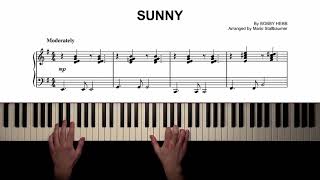 Sunny  Piano Tutorial  Sheet Music [upl. by Grati]