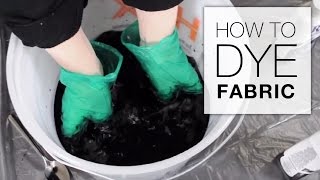 How to Dye Fabric Immersion Dye Technique Tutorial [upl. by Cannell]