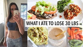 WHAT I ATE TO LOSE 30 LBS IN 12 WEEKS [upl. by Wolfram345]