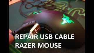 How To REPAIR Mouse USB cableplug in 10 minutes [upl. by Ahseenyt]