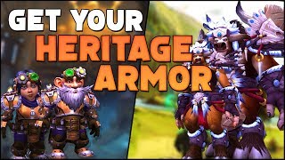 How to Quickly Get Your Heritage Armors  Gnome amp Taurens Guide [upl. by Furnary]