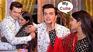 Shivangi Joshi And Mohsin Khan Romantic Moments After Patch Up  YRKHH 1000 Episode Celebration [upl. by Griseldis638]