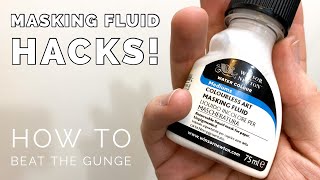 Masking Fluid Hacks  No More Gummy Brushes [upl. by Rehpotirhc]