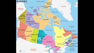 mapa de Canada [upl. by Nadabus]