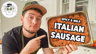 THE BEST Italian Sausage Recipe  From Scratch [upl. by Nallij]