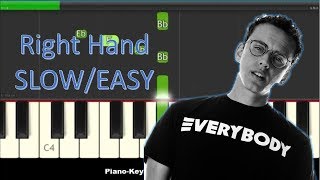 How to play 1 800 273 8255 by Logic on Piano  Right Hand Easy Tutorial [upl. by Dyana]