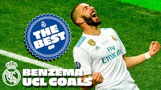 KARIM BENZEMA  Best Champions League GOALS at Real Madrid [upl. by Nylsirk]