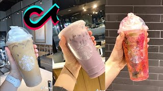 Making Starbucks Drinks TikTok  Best Starbucks Drinks On Tik Tok  Tiktok Compilation [upl. by Pablo]