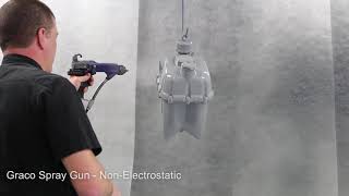 GRACO Liquid Vs Electrostatic Spray Gun for Waterborne Paint [upl. by Kistner]