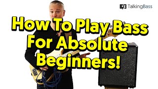 Beginners Guide To Bass Guitar  Lesson 1 The Absolute Basics [upl. by Couq]