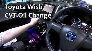 Toyota CVT TC Auto Transmission Oil Change [upl. by Joby]