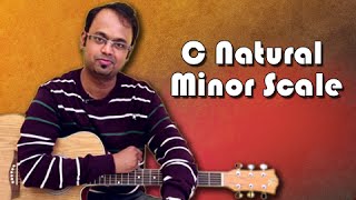 How To Play  C Natural Minor Scale  Guitar Lesson For Beginners [upl. by Auqinaj465]