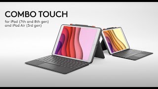 Introducing Logitech Combo Touch for iPad 7th and 8th gen and iPad Air 3rd gen [upl. by Hanej999]