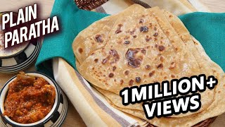 Plain Paratha Recipe  Homemade Paratha Recipe  Paratha Recipe Indian  How To Make Paratha  Ruchi [upl. by Erny652]